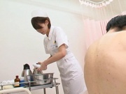 Asian milf nurse Makoto Yuuki is hot cocksucking wonder