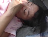 Asian nurse Nana Nanaumi gets hard fucked on the back seat picture 34