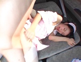 Asian nurse Nana Nanaumi gets hard fucked on the back seat picture 75