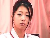 Cute nurse Satomi Suzuki has her hole nailed