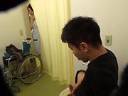 Sizzling hot Japanese nurse gets her twat screwed