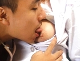 Ryo Hazuki Naughty Asian nurse gives a hot blowjob picture 11