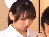 Ai Sayama Pretty Asian nurse shows off cute tits