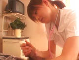 Two hot nurses give handjobs to their patients