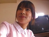 Aika Hoshizaki lovely Asian nurse enjoys a vibrator and doggy style fuck