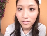 Japan nurse gets jizz on mouth after POV show picture 12