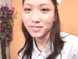 Japan nurse gets jizz on mouth after POV show picture 15