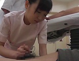 Alluring Asian nurses give delightful handjob