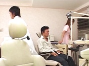 Japanese AV model is a horny dental assistant