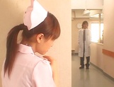 Hot Japanese nurse spreads her legs for a hungry cock picture 8