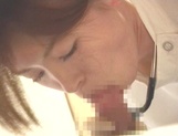 Sexy JP nurse, Ai Himeno wearing lingerie loves playing with toys picture 19