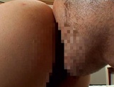 Amateur gets hairy Asian teen pussy creamed in hardcore fucking picture 40