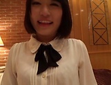 Cute Japanese girl faced with dealing dick in her mouth picture 25