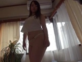 Nice Japanese hottie with bubble butt Aoi rides cock gets creamed picture 57