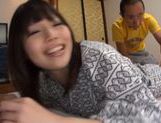 Busty Japanese AV Model receives warm pussy stimulation picture 25