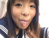 Mischievous Japanese schoolgirls arrange a hot sex action in 3some