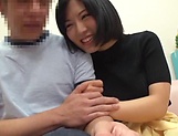 Busty Japanese milf Hosaka Eri enjoys sex with a younger man picture 37