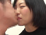 Japanese babe, Hosaka Eri gives amazing blowjob picture 47