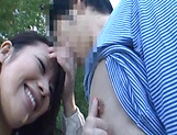 Japanese AV model gets banged outdoors by horny photographer picture 165
