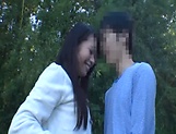 Japanese AV model gets banged outdoors by horny photographer picture 69