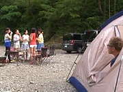 Hot camping fun with the busty Kanno Sayuki