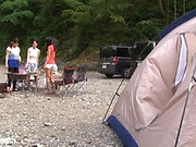 Hot camping fun with the busty Kanno Sayuki