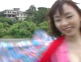 Outdoor sex adventure for busty Asian teen Hiraru Koto picture 26