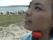Outdoor sex adventure for busty Asian teen Hiraru Koto