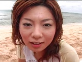 Sensual pov beach fuck with curvy Asian milf Aki Katase picture 62