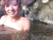 Lusty Asian milf Aki Katase enjoys sex in an outdoor bath