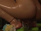 Gorgeous Asian milfs sucking huge cocks picture 21