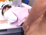 Aino Kishi Asian office lady gives some desktop sex for boss picture 97