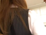 Japanese office lady Rin Ayame gives her boss a headfucking picture 130