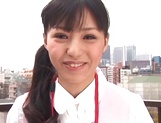 Aino Kishi is a naughty and horny Asian office lady giving a handjob