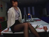 Nanami Kawakami strong office footjob session picture 14