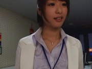 Nanami Kawakami strong office footjob session