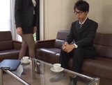 Awesome japanese babe gets screwed in office
