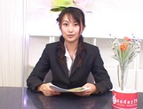 Nice Japanese office lady Rei Itoh enjoys a hardcore action picture 7