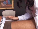 Aino Kishi, naughty Asian office lady gets foot licking from boss picture 54