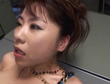 Asian milf starts sucking and fucking with her boss picture 61