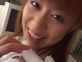 Very sweet redhead milf Hina Aizawa gets pussy drilled