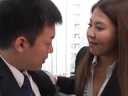 Superb office sex involving hot japanese babe