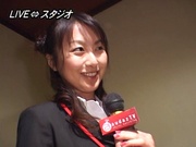 Lovely reporter Rei fucked after a long day of work