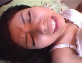 Very naughty Asian teen masturbates and gives blowjob picture 25