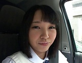 Picked up Japanese teen Miu Mizuno, fucked on the back seat picture 13