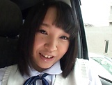 Picked up Japanese teen Miu Mizuno, fucked on the back seat picture 19