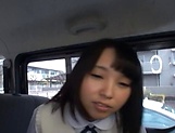 Picked up Japanese teen Miu Mizuno, fucked on the back seat picture 21