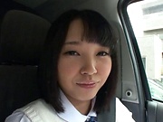 Picked up Japanese teen Miu Mizuno, fucked on the back seat
