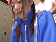 Hot Asian schoolgirl shows off in hot video