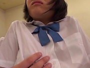 Haruki Karen gives a long sensual blowjob